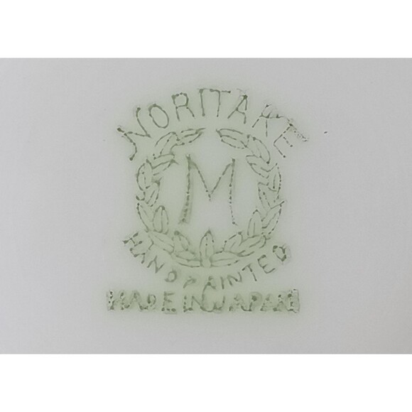 Noritake Hand Painted Soup Set Sauce Bowl Condiment Bowl With Ladle And Saucer - Picture 10 of 10